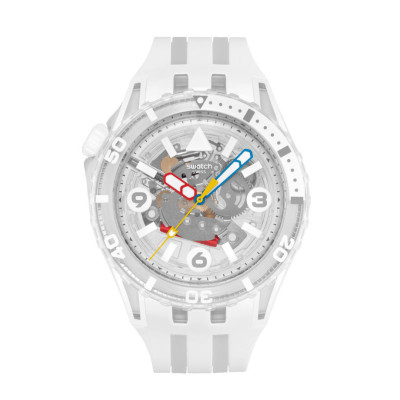 SWATCH Scubaqua Aurelia Aurita Two Tone Silicone Strap SSCU09K100